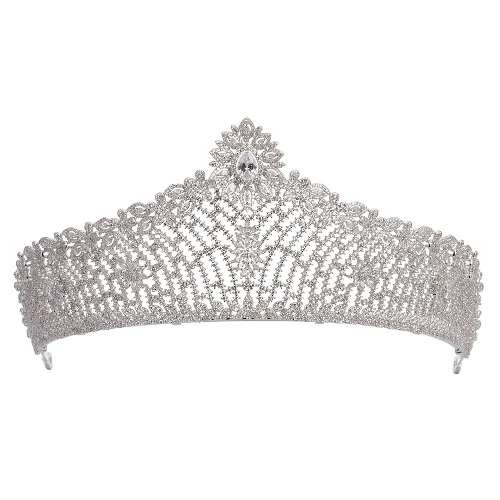 TIRIM Elegant Full Zircon Tiaras Crowns for Brides Royal Wedding Hairbands Crystal Wedding Hair Accessory Wedding Gifts
TIRIM Elegant Full Zircon Tiaras Crowns for Brides Royal Wedding Hairbands Crystal Wedding Hair Accessory Wedding Gifts
