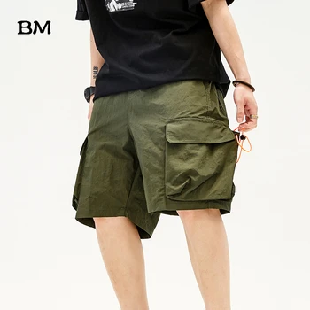 Summer Japanese Harajuku Overalls Shorts Men High Quality Streetwear Fashion Loose Straight Running Mens Cargo Short Pants Male
Summer Japanese Harajuku Overalls Shorts Men High Quality Streetwear Fashion Loose Straight Running Mens Cargo Short Pants Male