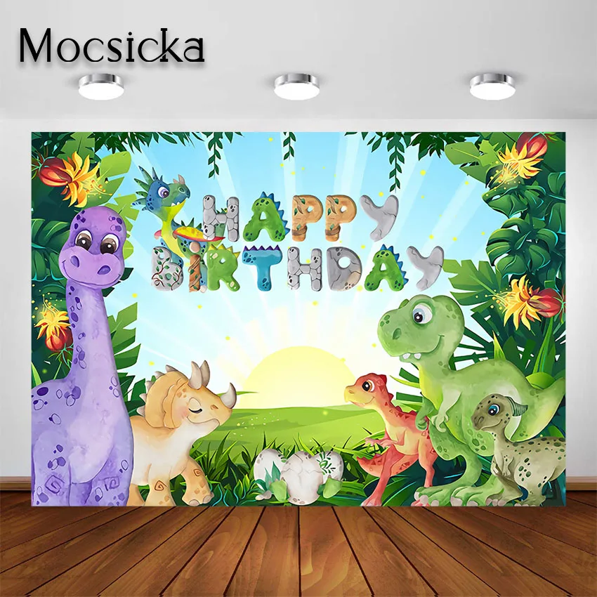 Mocsicka Dinosaur Birthday Backdrop Spring Jungle Forest Animal Safari Dinosaur Party Photography Background Kid Photoshoot
Mocsicka Dinosaur Birthday Backdrop Spring Jungle Forest Animal Safari Dinosaur Party Photography Background Kid Photoshoot