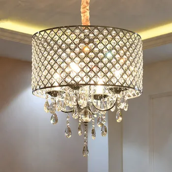 4-Light Modern Contemporary Elegant Chrome Round Modern Crystal Glass Chandelier Pendant Hanging Ceiling Lighting Fixture
4-Light Modern Contemporary Elegant Chrome Round Modern Crystal Glass Chandelier Pendant Hanging Ceiling Lighting Fixture