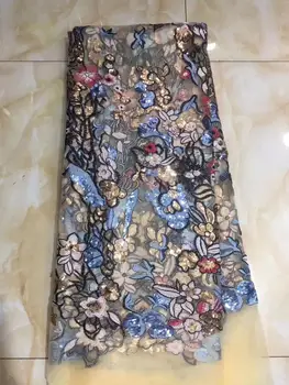 Multicolor Sequins Lace Fabric High Quality African French Tulle Lace Fabric Embroidery For Sequins Lace Nigeria Party Dress
Multicolor Sequins Lace Fabric High Quality African French Tulle Lace Fabric Embroidery For Sequins Lace Nigeria Party Dress