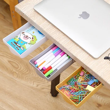 Desk Stick Storage Box Self-adhesive Hidden Table Under Paste Desk Drawer Organizer Storage Box Divider Stationery Sticky Decor
Desk Stick Storage Box Self-adhesive Hidden Table Under Paste Desk Drawer Organizer Storage Box Divider Stationery Sticky Decor