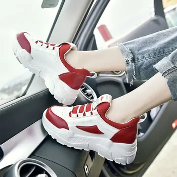 Platform Chunky Sneakers Women 2019 Autumn New Women Sneaker Leisure Thick Soled Shoes Lady White Shoes Flats Zapatos De Mujer
Platform Chunky Sneakers Women 2019 Autumn New Women Sneaker Leisure Thick Soled Shoes Lady White Shoes Flats Zapatos De Mujer