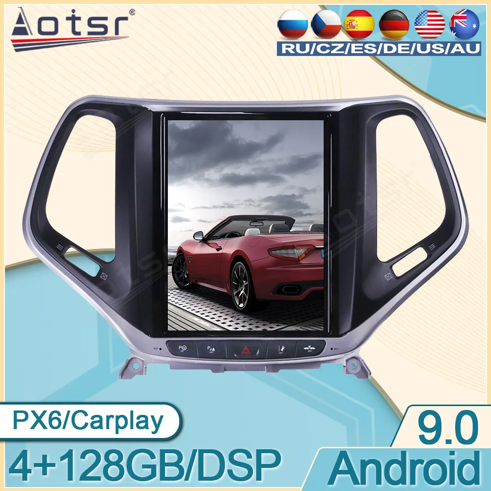 Android 128G мультимедийный плеер для JEEP Cherokee 2014 - 2019 автомобильный радиоприемник Tesla GPS-навигация стерео Авто 4G LTE головное устройство 2Din HD
Android 128G мультимедийный плеер для JEEP Cherokee 2014 - 2019 автомобильный радиоприемник Tesla GPS-навигация стерео Авто 4G LTE головное устройство 2Din HD