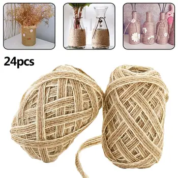 24pcs 0.5cm Natural Burlap Hessian Jute Twine Cord Hemp Rope String Gift Packing Strings Christmas Event & Party Supplies
24pcs 0.5cm Natural Burlap Hessian Jute Twine Cord Hemp Rope String Gift Packing Strings Christmas Event & Party Supplies