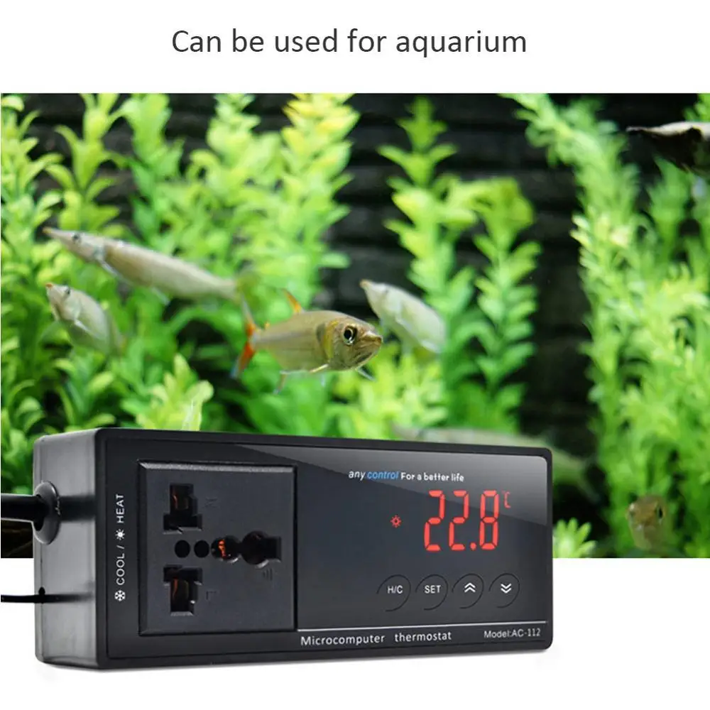 Digital Display Intelligent Plug-In Thermostat Universal Socket ON/OFF Regulator Aquarium Greenhouse Temperature Controller
Digital Display Intelligent Plug-In Thermostat Universal Socket ON/OFF Regulator Aquarium Greenhouse Temperature Controller