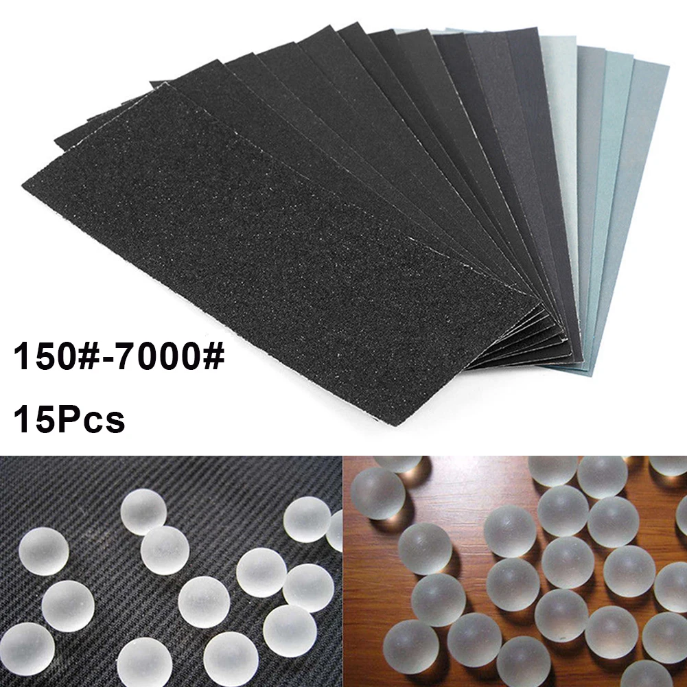 15Pcs Sand Paper Sheets Silicon Carbide Home Coarse 150-7000 Grit Polishing Car Metal Glass Ceramics Wood Sandpaper Wet Dry
15Pcs Sand Paper Sheets Silicon Carbide Home Coarse 150-7000 Grit Polishing Car Metal Glass Ceramics Wood Sandpaper Wet Dry