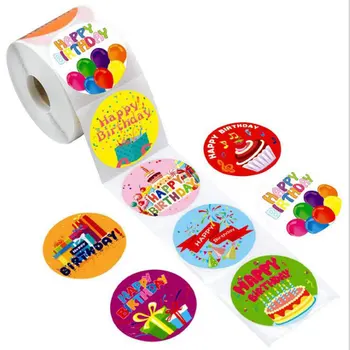 500pcs/Roll Creative Adhesive Tape HAPPY BIRTHDAY Sticker For Kids Gift Colorful Stationery Sticker Party Toy
500pcs/Roll Creative Adhesive Tape HAPPY BIRTHDAY Sticker For Kids Gift Colorful Stationery Sticker Party Toy