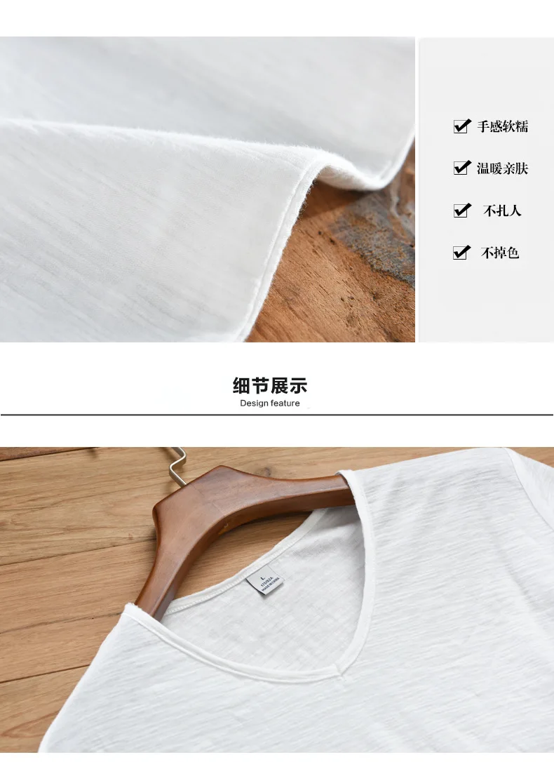 Summer T Shirt Men 100% Cotton Short Sleeve Tshirt V-neck Tops&Tee Breathable Comfortable Slim T-shirt Men Dropshopping