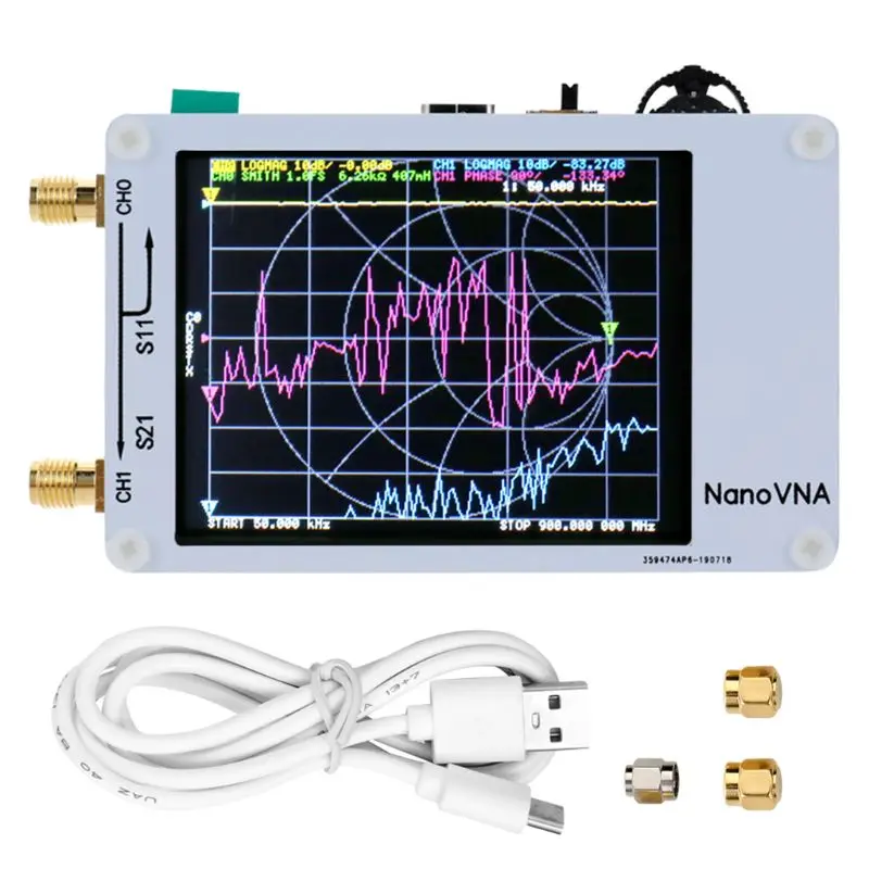 High Quality New Upgraded NanoVNA 50KHz-900MHz Digital Vector Net-work Analyzer Shortwave Device
High Quality New Upgraded NanoVNA 50KHz-900MHz Digital Vector Net-work Analyzer Shortwave Device
