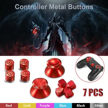 7PCS Controller Metal Buttons Set Mushroom Head + Cross Key+Function Key Metal ABXY Button Spare Parts Accessories For PS4
7PCS Controller Metal Buttons Set Mushroom Head + Cross Key+Function Key Metal ABXY Button Spare Parts Accessories For PS4