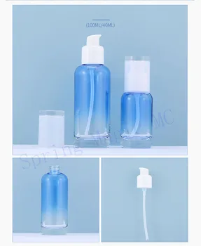 100ml Light blue glass lotion bottles with lotion pump empty cosmetic bottle Essence liquid Skin Care Empty cosmetic container
100ml Light blue glass lotion bottles with lotion pump empty cosmetic bottle Essence liquid Skin Care Empty cosmetic container