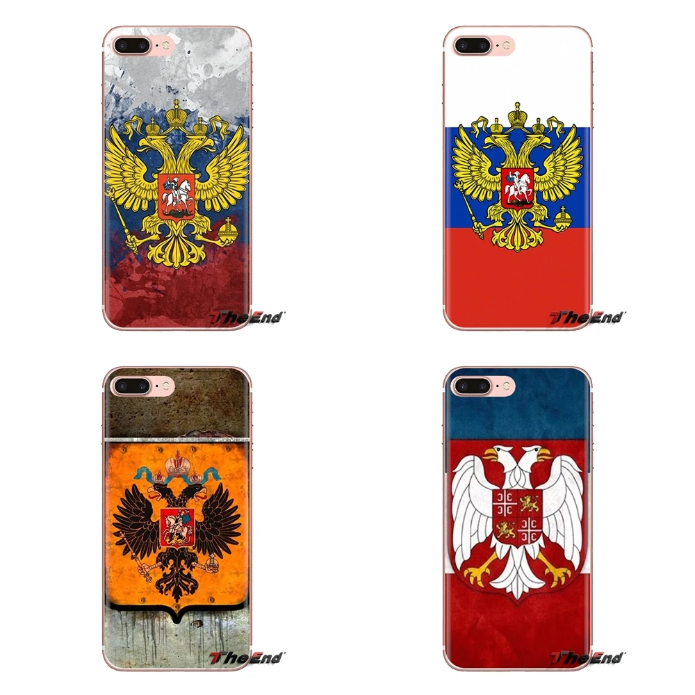 Russian coat of arms Flag For LG G3 G4 Mini G5 G6 G7 Q6 Q7 Q8 Q9 V10 V20 V30 X Power 2 3 K10 K4 K8 2017 TPU Transparent Bag Case |