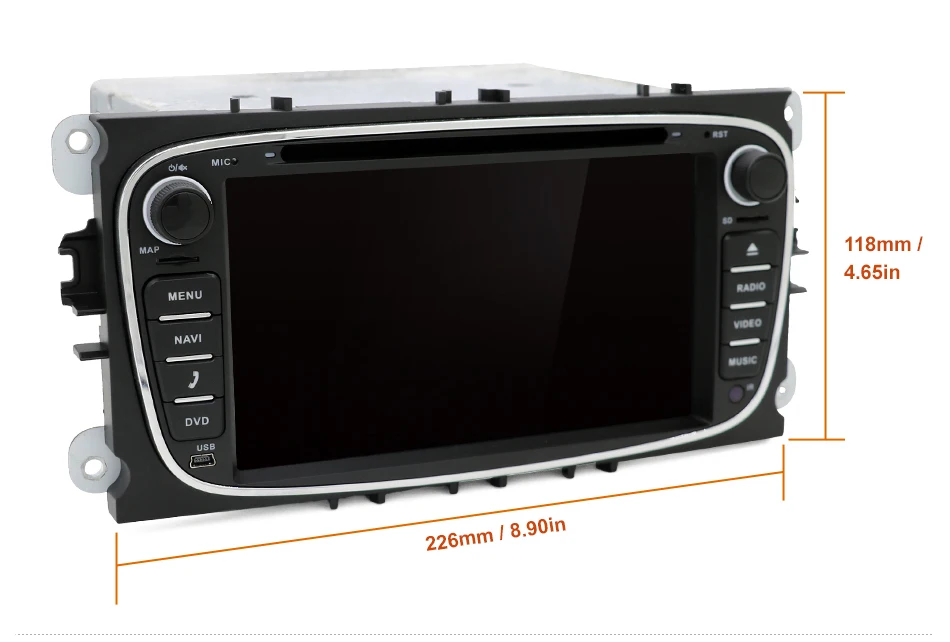 Flash Deal 2 din Android Car DVD Multimedia Player GPS Navi For Ford For Focus2 Mondeo Galaxy Wifi Audio Radio Stereo Head Unit Free Canbus 9