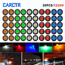 CARCTR 10/20PCS Truck Trailer Bus Mini Small Round LED Front Rear Side Marker Indicators Light DC12/24V Waterproof Signal Lamp
CARCTR 10/20PCS Truck Trailer Bus Mini Small Round LED Front Rear Side Marker Indicators Light DC12/24V Waterproof Signal Lamp