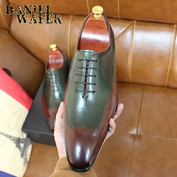LUXURY MEN OXFORD SHOES LACE UP WINGTIP POINTED TOE MIX COLOR FORMAL MEN DRESS SHOES BUSINESS WEDDING OFFICE MEN'S LEATHER SHOES
LUXURY MEN OXFORD SHOES LACE UP WINGTIP POINTED TOE MIX COLOR FORMAL MEN DRESS SHOES BUSINESS WEDDING OFFICE MEN'S LEATHER SHOES