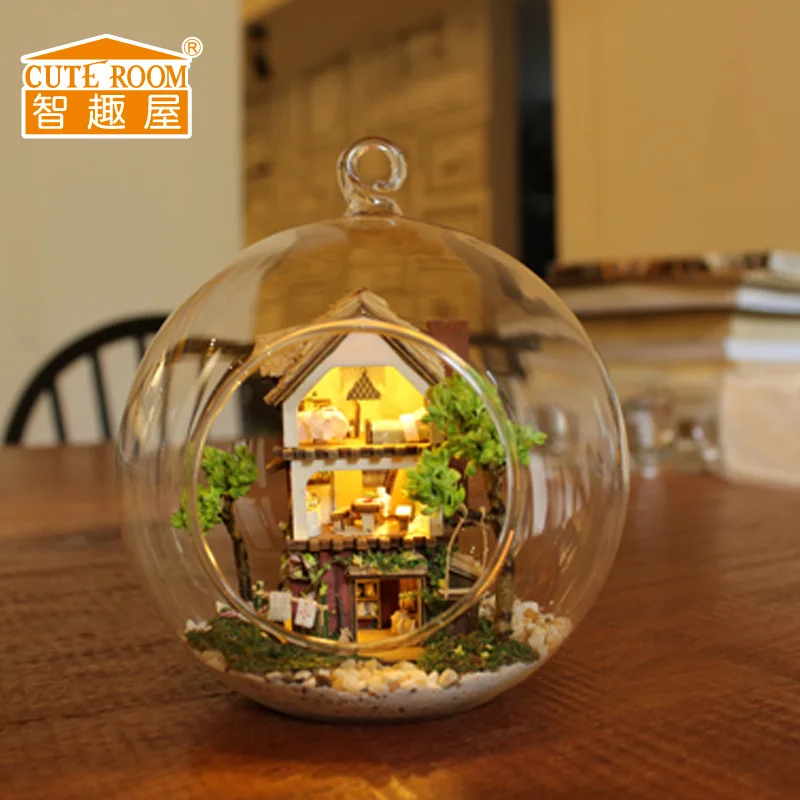 DIY Hut Ball Small House for Making Mini Miniature Scene Villa Handmade Assembled Non-Wooden Toys Gift
DIY Hut Ball Small House for Making Mini Miniature Scene Villa Handmade Assembled Non-Wooden Toys Gift