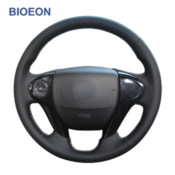 Hand-Stitched Black Synthetic Suede Car Steering Wheel Covers for Honda Accord 9 2013-2017 Crosstour 2013-2015
Hand-Stitched Black Synthetic Suede Car Steering Wheel Covers for Honda Accord 9 2013-2017 Crosstour 2013-2015