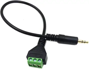 3.5mm(1/8inch) Stereo Audio Balanced Male Jack to AV 3-Screw Video Balun Terminal Adapter Connector Cable 30cm(3.5mm M/3pin)
3.5mm(1/8inch) Stereo Audio Balanced Male Jack to AV 3-Screw Video Balun Terminal Adapter Connector Cable 30cm(3.5mm M/3pin)
