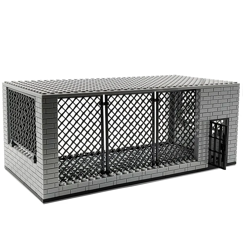 

MOC Small Particle Building Police Scene Prison Wire Mesh Cage Educational Building Blocks Toy Compatible DIY Cell Model Bricks