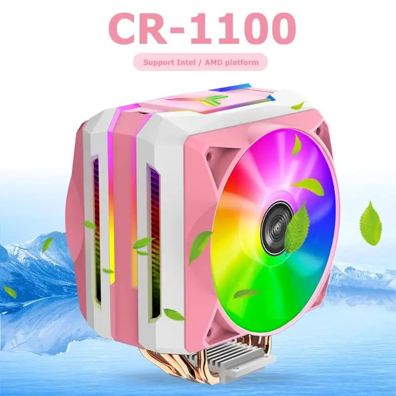 Jonsbo CR1100 6 Heat Pipes 5V ARGB Lighting Desktop Cooling Radiator Tower Type Computer CPU Cooler Fan for Intel/AMD
Jonsbo CR1100 6 Heat Pipes 5V ARGB Lighting Desktop Cooling Radiator Tower Type Computer CPU Cooler Fan for Intel/AMD