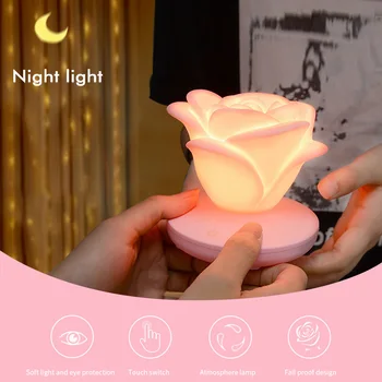LED Rose Shape Romantic Night Light Dimmable Touch Light Atmosphere Lamp Gift Night Lights Home Lights & Lighting
LED Rose Shape Romantic Night Light Dimmable Touch Light Atmosphere Lamp Gift Night Lights Home Lights & Lighting