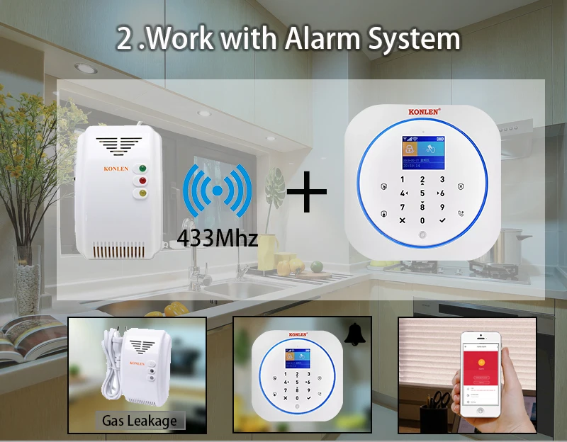 Generic Natural Gas Leakage Sensor LPG Methane CH4 Leak Alarm Detector