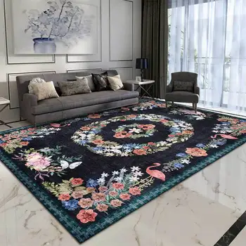 American Country Style Area Rugs Retro Round Flowers Garland Printed Non-Slip Floor Mat Living Room Bedroom Kitchen Bath Carpet
American Country Style Area Rugs Retro Round Flowers Garland Printed Non-Slip Floor Mat Living Room Bedroom Kitchen Bath Carpet