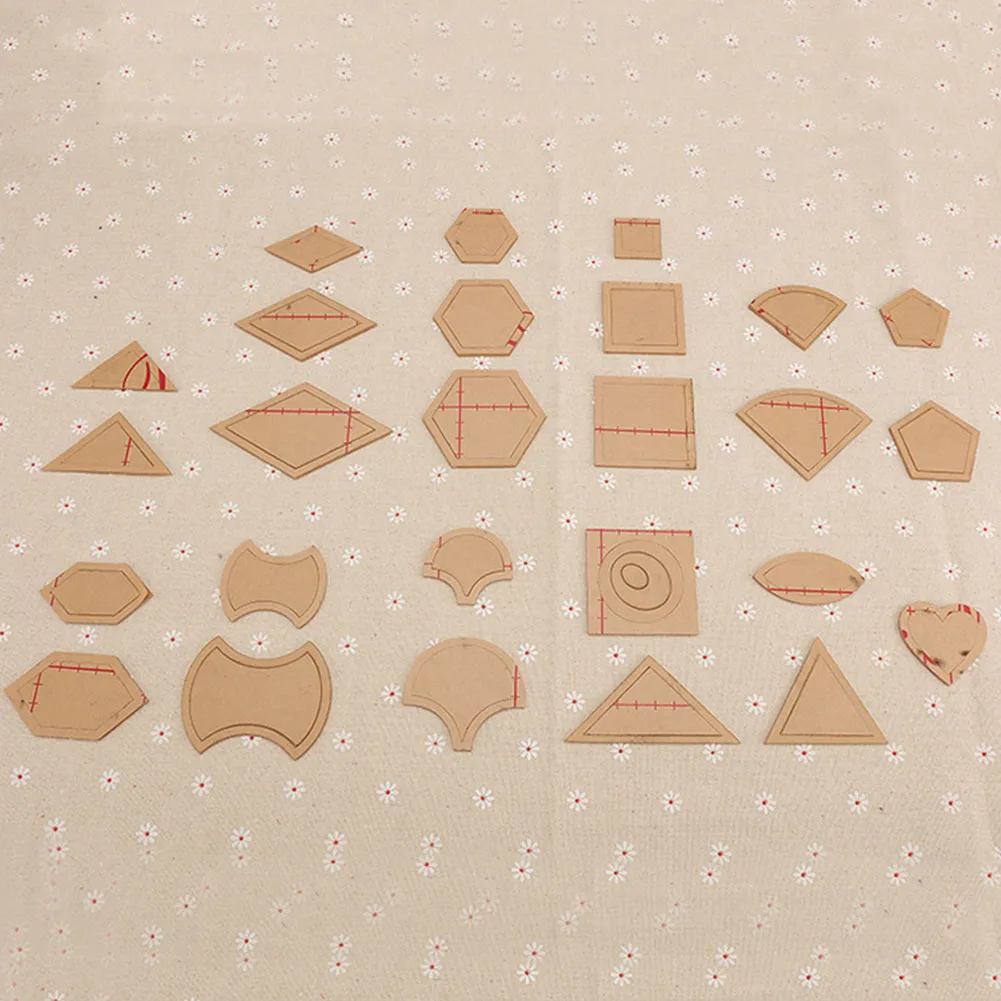 27 Set Reusable Styling Cloth Accessories Stencils Transparent Mixed Patchwork Templates Acrylic Ruler DIY Tool Kit Handmade
27 Set Reusable Styling Cloth Accessories Stencils Transparent Mixed Patchwork Templates Acrylic Ruler DIY Tool Kit Handmade