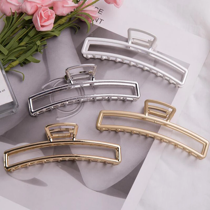 Geometric Hollow Square Hair Claws Champagne Stylish Hair Claw Hair Clips Hair Accessories Bun Maker Washing Hair Styling Tool
Geometric Hollow Square Hair Claws Champagne Stylish Hair Claw Hair Clips Hair Accessories Bun Maker Washing Hair Styling Tool