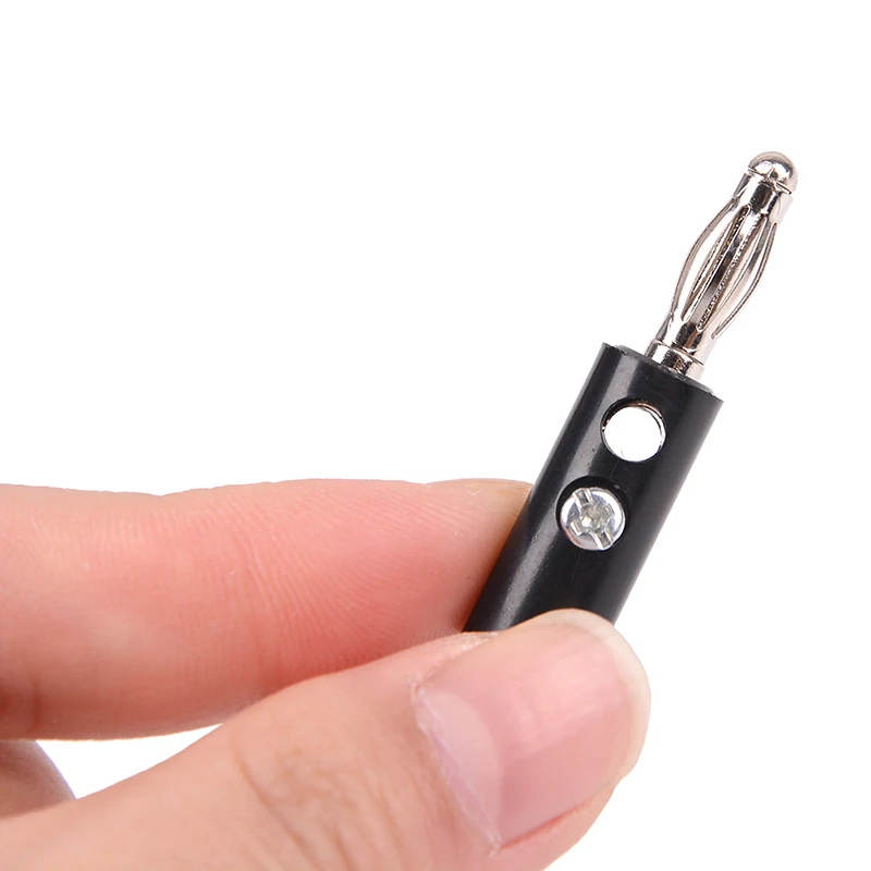 Description Picture 4 of item4pcs 55mm Alligator Clip + Banana Plug, Test Probe With 4mm Banana Plug Cable Clips Red +black