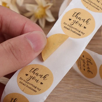 500 sheets/roll round kraft paper, thank you for supporting my small company stickers packaging stickers
500 sheets/roll round kraft paper, thank you for supporting my small company stickers packaging stickers