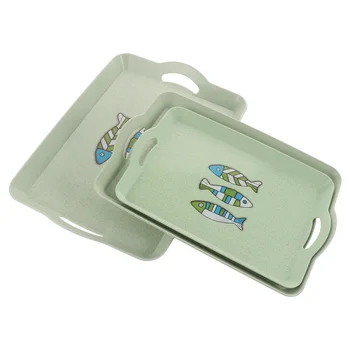 3PCS/Set Fashion Fruit Plate Wheat Straw Snack Storage Tray Bread Cake Tray Teaboard for Home Hotel (Green, Random Pattern)
3PCS/Set Fashion Fruit Plate Wheat Straw Snack Storage Tray Bread Cake Tray Teaboard for Home Hotel (Green, Random Pattern)