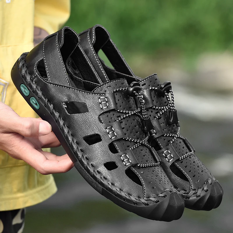 Large size 38-48 New Fashion beach shoes leather men's shoes trend bottom casual Summer men's sandals comfortable lightweight w5
Large size 38-48 New Fashion beach shoes leather men's shoes trend bottom casual Summer men's sandals comfortable lightweight w5