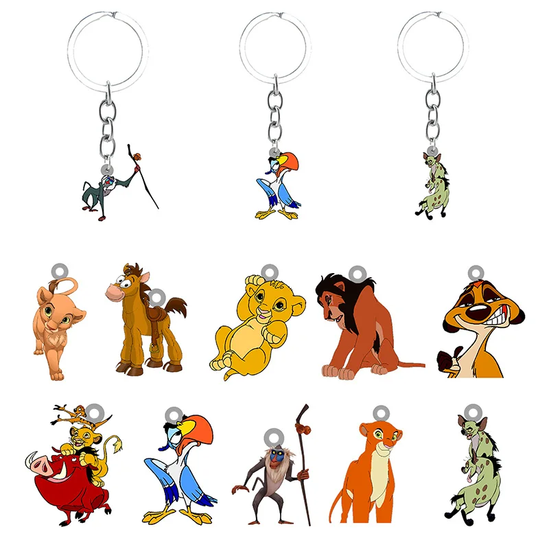 Фото Disney The Lion King Characters Anime Pattern Keyring Backpack School Bag Cartoon Pendant Keychain Epoxy Resin Jewelry DIY691  Украшения | Брелоки (1005003329114378)