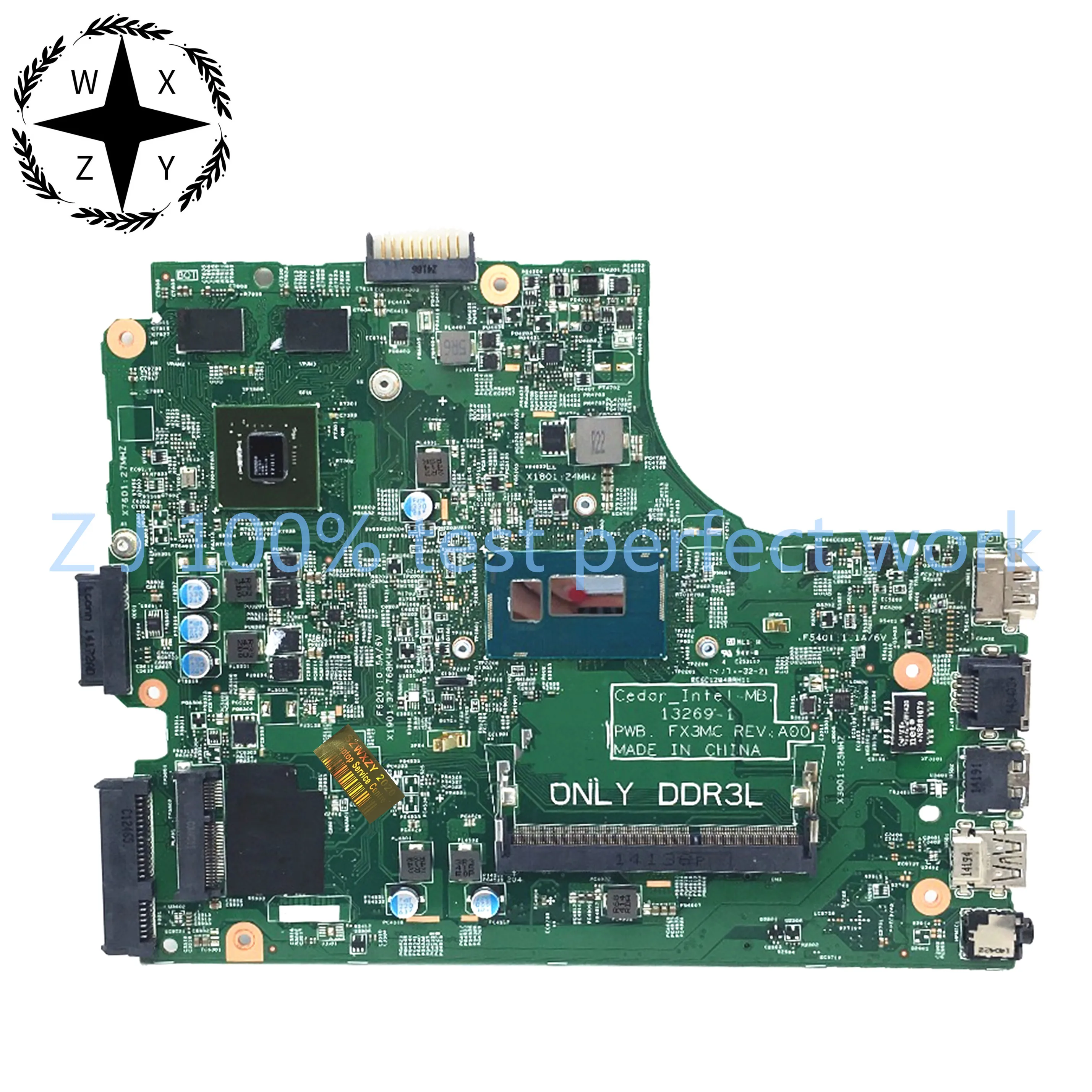 CN-0HHVFV материнская плата для ноутбука DELL 3442 3542 с i3-4005u GT820 2 Гб 0HHVFV DDR3L 100%