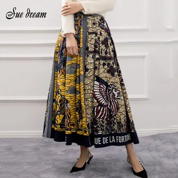 2020 New Women's Patchwork Pleated Lining Swing Skirt Autumn Fashion Big Skirt Umbrella Skirt
2020 New Women's Patchwork Pleated Lining Swing Skirt Autumn Fashion Big Skirt Umbrella Skirt