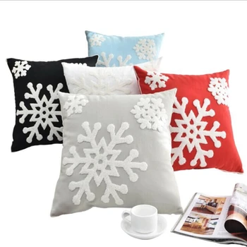 Christmas Decorative Pillowcase Embroidery Snowflake Pattern Throw Pillows Case Home Decor Office Chair Sofa Seat Cushion Cover 
Christmas Decorative Pillowcase Embroidery Snowflake Pattern Throw Pillows Case Home Decor Office Chair Sofa Seat Cushion Cover