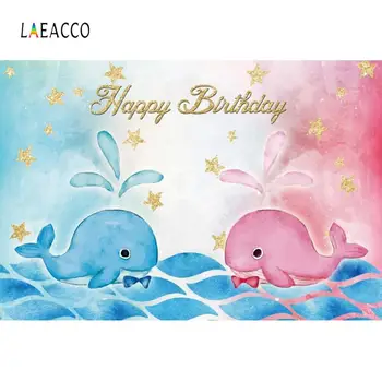 Laeacco Watercolor Fish Dolphin Birthday Party Golden Star Scale Customized Poster Baby Photo Background Photography Backdrops
Laeacco Watercolor Fish Dolphin Birthday Party Golden Star Scale Customized Poster Baby Photo Background Photography Backdrops
