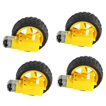 Electric Motor Gearbox Engine For arduino Car Tire Yellow Wheel with Plastic TT Motor 3-6V Dual Shaft Gear Motor TT Magnetic
Electric Motor Gearbox Engine For arduino Car Tire Yellow Wheel with Plastic TT Motor 3-6V Dual Shaft Gear Motor TT Magnetic