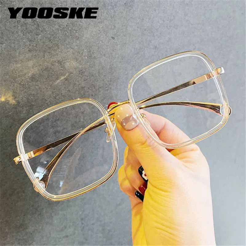 YOOSKE New Anti Blue Light Glasses Frame Retro Square Computer Goggles Eyeglasses Men Women Metal Spectacle Frames
YOOSKE New Anti Blue Light Glasses Frame Retro Square Computer Goggles Eyeglasses Men Women Metal Spectacle Frames