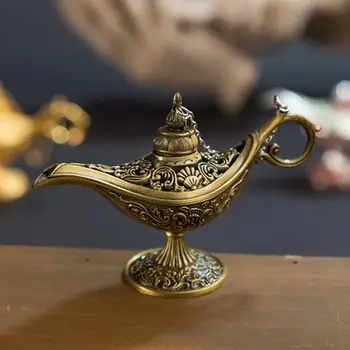 Metal incense burners aladdin magic lamp classic metal crafts wishing lamp aromatherapy furnace home creative decoration gifts
Metal incense burners aladdin magic lamp classic metal crafts wishing lamp aromatherapy furnace home creative decoration gifts