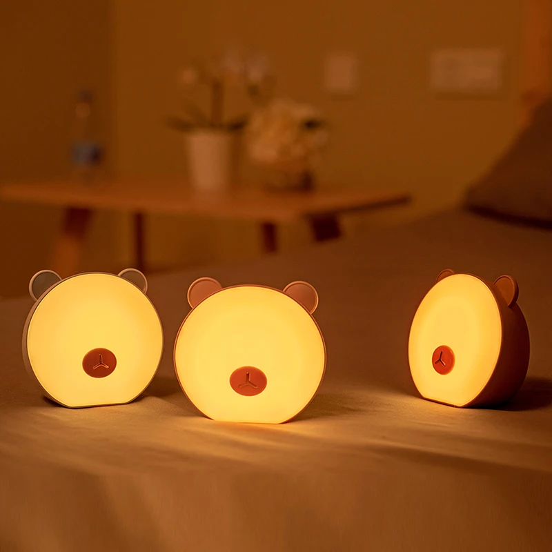 1Pcs Little Bear LED Night Light Touch Sensor LED Lamp Three-level Color Usb Charging Bedside Led For Children Baby Christmas
1Pcs Little Bear LED Night Light Touch Sensor LED Lamp Three-level Color Usb Charging Bedside Led For Children Baby Christmas