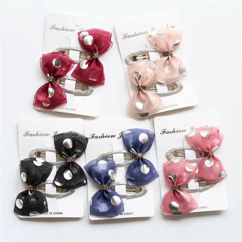 10pair/lot Polka Dot Transparent Bow BB Clip Snow Yarn Hairpin For Girls Kid Handmade Boutique Casual Hair Clip Hair Accessories
10pair/lot Polka Dot Transparent Bow BB Clip Snow Yarn Hairpin For Girls Kid Handmade Boutique Casual Hair Clip Hair Accessories