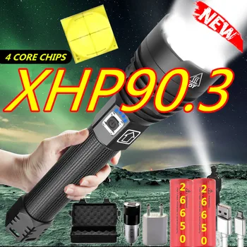 2021 NEW YEAR Gift XHP90.3 Ultra Powerful 18650 LED Flashlight XLamp USB Rechargeable XHP70 Tactical Light 26650 Zoom Camp Torch
2021 NEW YEAR Gift XHP90.3 Ultra Powerful 18650 LED Flashlight XLamp USB Rechargeable XHP70 Tactical Light 26650 Zoom Camp Torch
