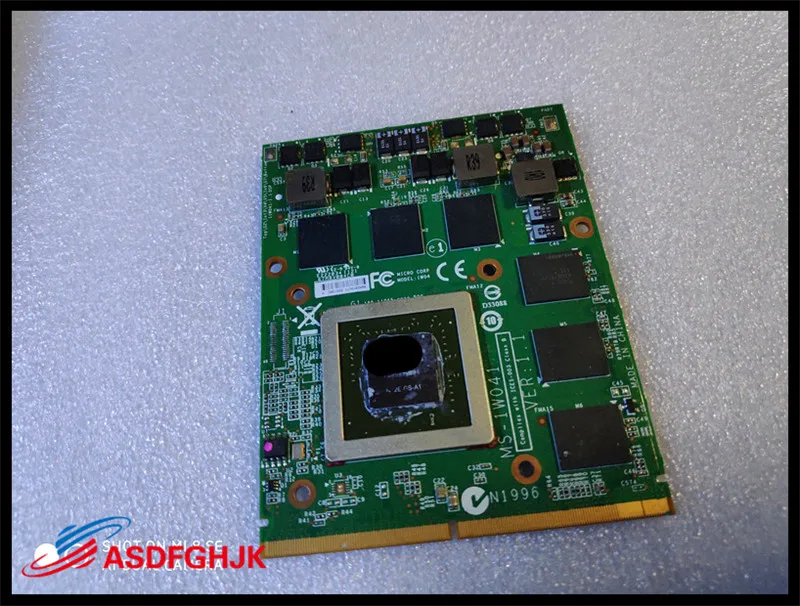GTX560M N12E-GS-A1 1 5G MS-1W041 VGA Видеокарта для MSI 16F1 16F2 1656 1727 GX740 GX640 GT660 GT780 GT663 GX660 GT680 GT683 |