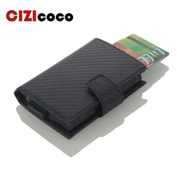 New Pu Leather Automatic Card Wallet Credit Box Pickup Holder Anti-rfid Wallet Buxiness Card Holder Credit Card Package
New Pu Leather Automatic Card Wallet Credit Box Pickup Holder Anti-rfid Wallet Buxiness Card Holder Credit Card Package