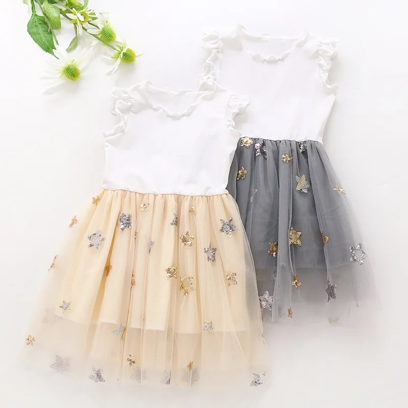 2019 Summer New Style Children Joint Gauze Skirt Us Girls Sequin Five-Star Frilled Sleeve Dress
2019 Summer New Style Children Joint Gauze Skirt Us Girls Sequin Five-Star Frilled Sleeve Dress