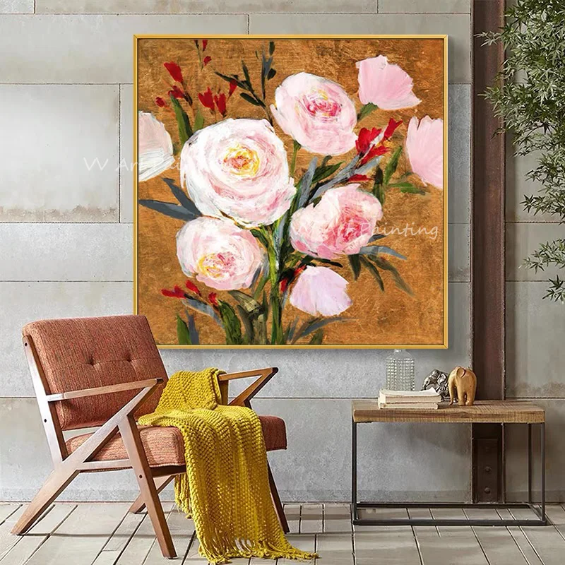 Colorful Flower Brown Canvas 100% Handmade Abstract Oil Paintings Large Wall Art Picture For Home Decor Artwork Gift
Colorful Flower Brown Canvas 100% Handmade Abstract Oil Paintings Large Wall Art Picture For Home Decor Artwork Gift