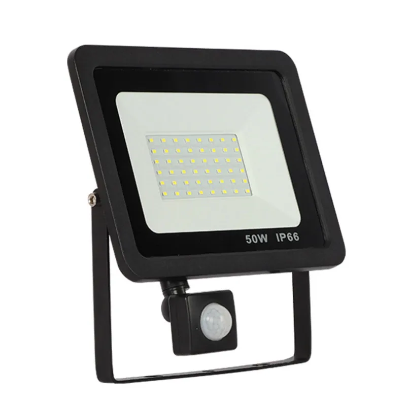 

LED PIR Motion Sensor Floodlight 10W 20W 30W 50W 100W Waterproof Flood light Garden Spotlight 220V Outdoor Wall Lamp Reflector